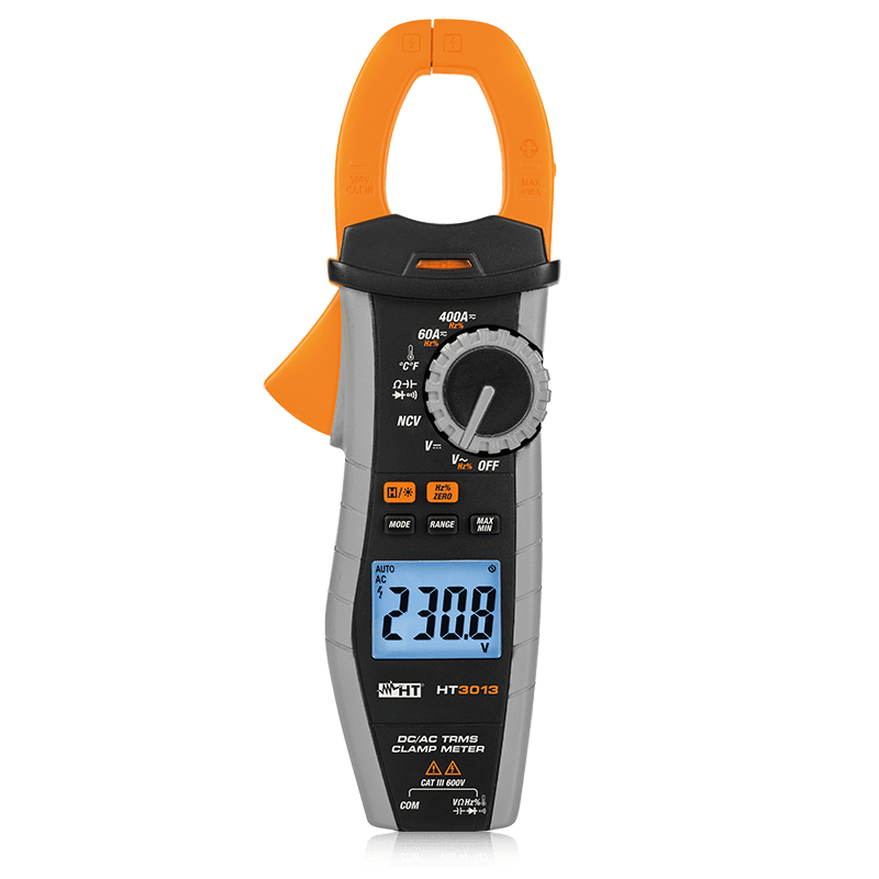 Pinza amperometrica TRMS AC/DC 400A HT3013 + Telo mare omaggio HT HP03013E