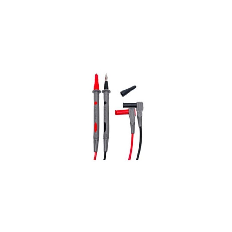 Coppia di Puntali professionali 4324-2 Rosso-Nero 2/4mm 90 gradi HT HA000765