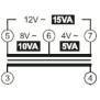 Trasformatore ABB per campanelli 2 moduli 4-8-12V 15VA TM1512