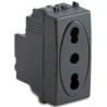 Presa P11/P17 2P+T 10/16A bipasso, grigio Sistema Modo