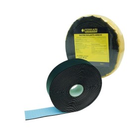 Nastro isolante in elastomero adesivo Nero per isolamento termico 50mm lunghezza 15m FERRARI 170513