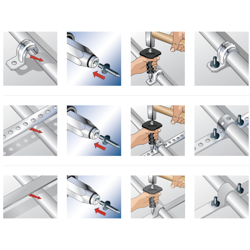 Chiodi a percussione ED 22 Fischer