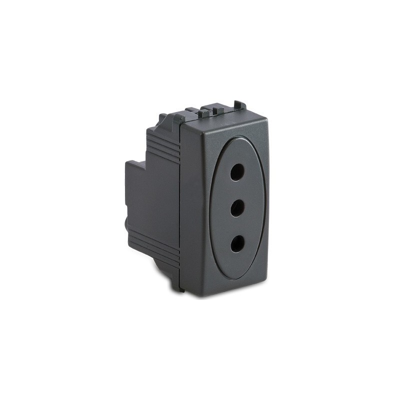 Presa Master P11 2P+T 10A grigio Sistema Modo