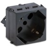 Presa Master P17/P30 universale 2P+T 10/16A 250V Grigio Sistema Modo