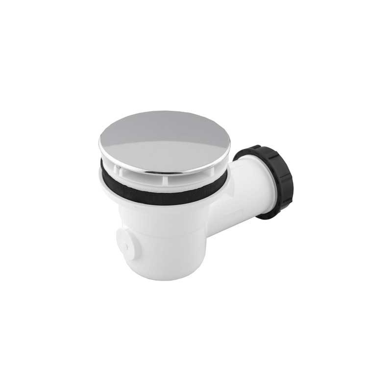 Piletta in PVC per piatto doccia diametro 60mm con tappo ABS cromato 40x1"1/2 CGS 0293408