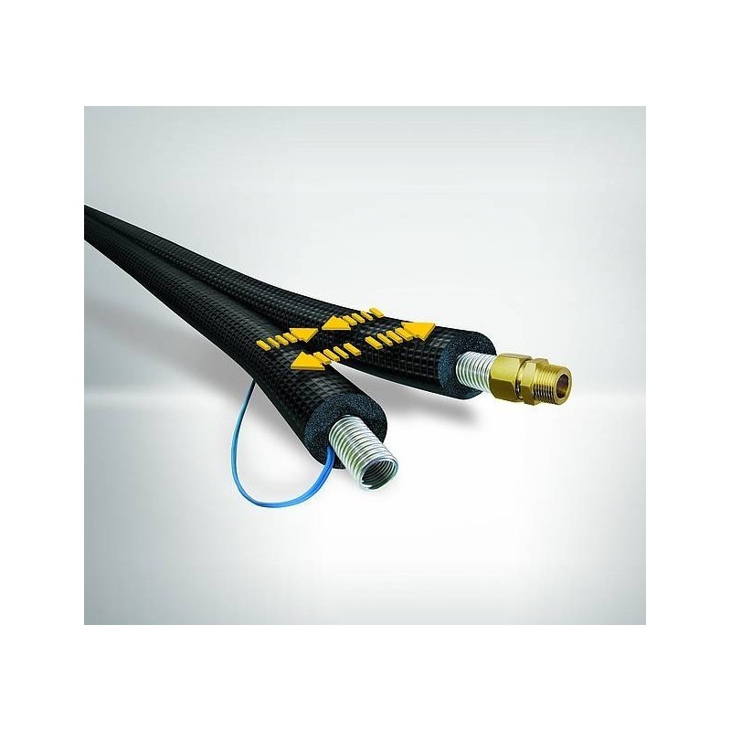 Tubo VA Inox preisolato DN20 per impianti solari rotolo 100Mt ARMAFLEX DUOSOLAR ARMACELL SO-DV-14X20/100