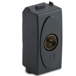 Presa Master TV 9.5mm pass./finale, grigio Sistema Modo