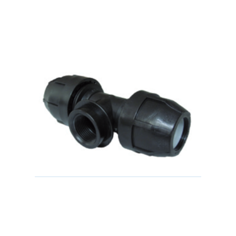 Raccordo a Tee filettato femmina a 90 gradi diametro 63mm 2" Nupi 10KTF6320