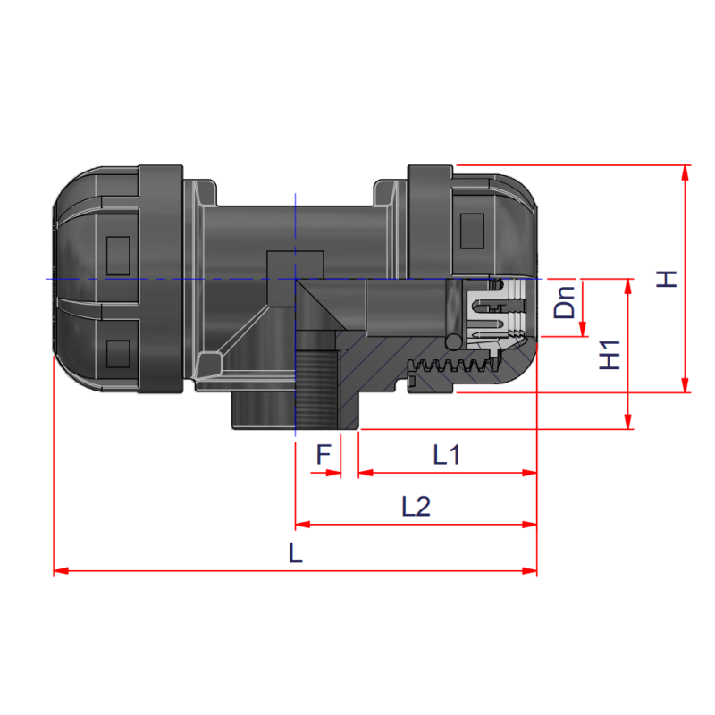 Riferimento dimensioni Raccordo KTF