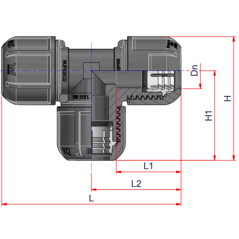 Riferimento dimensioni Raccordo KT