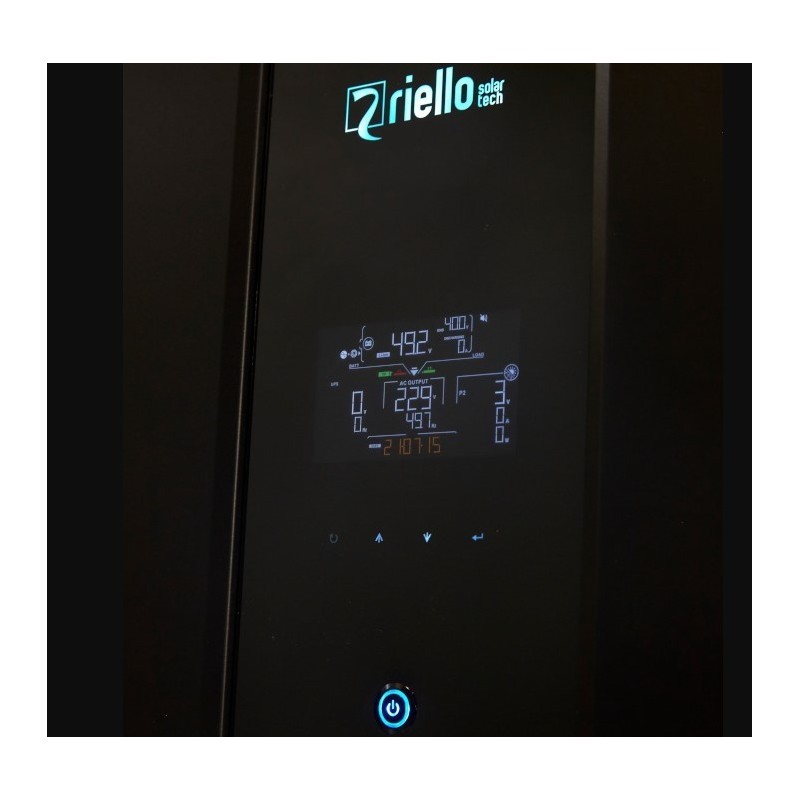 Inverter Ibrido ALL-IN-ONE Monofase 6kW + Accumulo 10 kW Riello Solartech