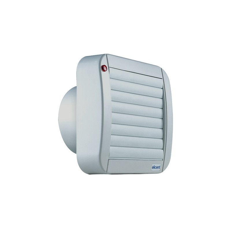 Aspiratore elicoidale ECO 100 A con griglia automatica 13W IPX4 ELICENT 2MU6002