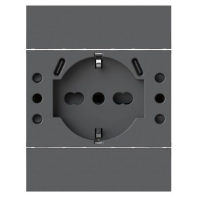 Presa P503 con USB C Antracite per BTicino Living Now 4BOX 4BUSBP503.KG