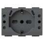 Presa P503 con USB C Antracite per BTicino Living 4BOX 4BUSBP503.L