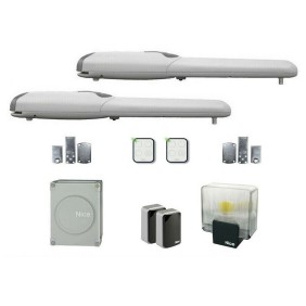 Kit automazione per cancello a battente fino a 2 metri Nice WINGO4BDKCE