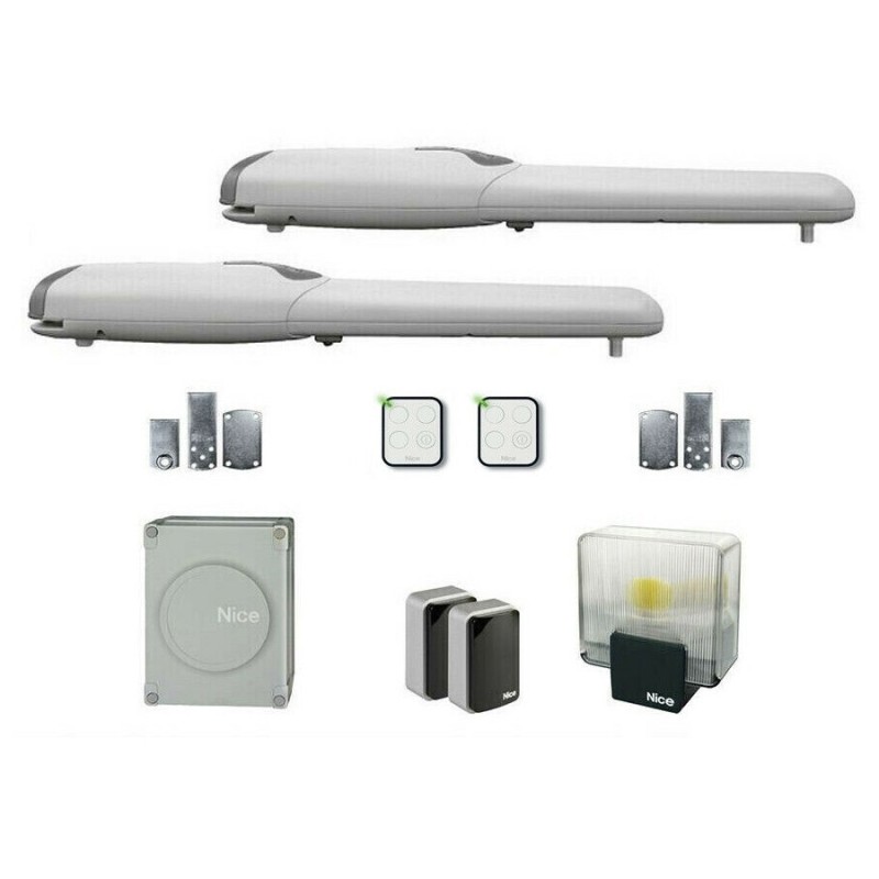 Kit automazione per cancello a battente fino a 2 metri Nice WINGO4BDKCE