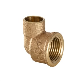 Gomito a 90 gradi con attacco filettato F diametro 22mm 3/4" IBP 4090G022006000