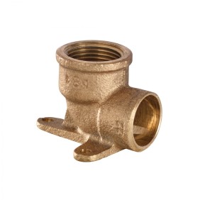 Gomito a 90 gradi filettato F diametro 14mm 1/2" con flangia IBP 4472G014004000