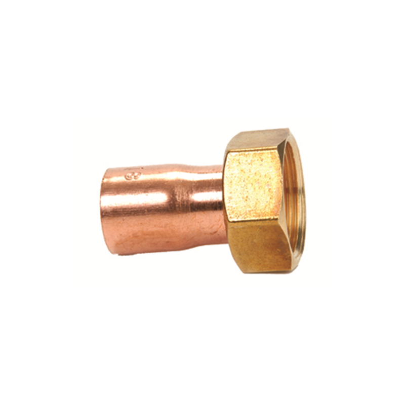 Codolo F con dado e sede piana diametro 16mm 3/4" in rame IBP 5359G01600600P