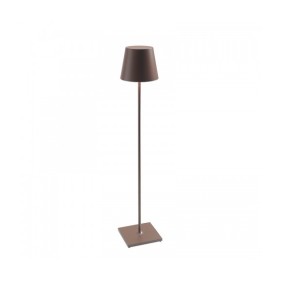 Lampada LED 3000K da terra/tavolo dimmerabile Corten POLDINA PRO XXL 6.5W IP54 ZAFFERANO LD0360R3