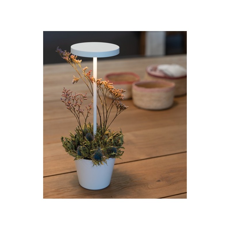 Lampada LED 3000K da tavolo dimmerabile Bianca POLDINA REVERSO 2.3W IP54 ZAFFERANO LD0420B3 Tavolo