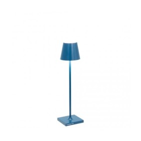 Lampada LED 3000K da tavolo dimmerabile Blu Capri POLDINA MICRO 1.6W IP65 ZAFFERANO LD0490K3
