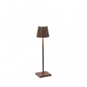 Lampada LED 3000K da tavolo dimmerabile Corten POLDINA PRO MICRO 1.6W IP65 ZAFFERANO LD0490R3