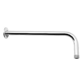 Braccio doccia lungo 30cm con rosone in acciaio INOX 110-109130