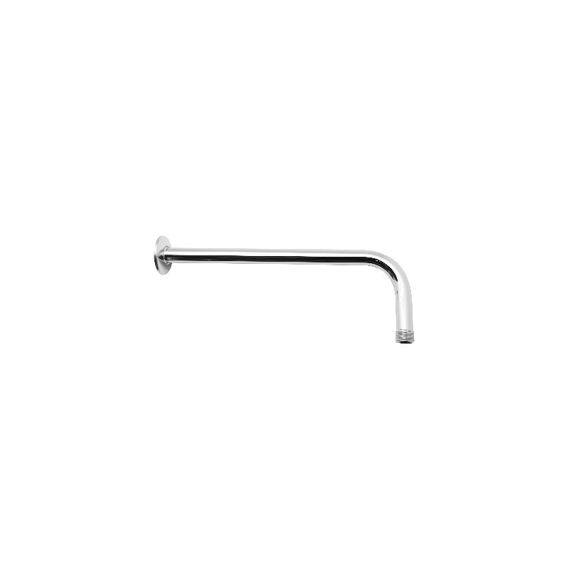 Braccio doccia lungo 30cm con rosone in acciaio INOX 110-109130