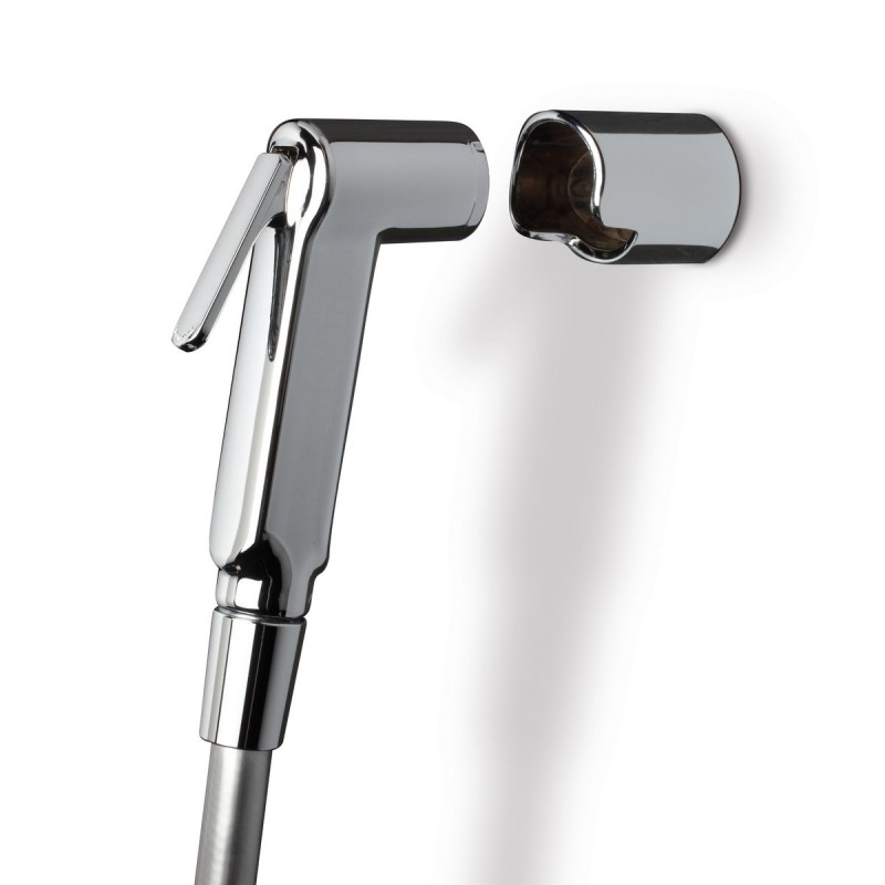 Set con doccetta flessibile e supporto in ABS cromato Damast 110-1622