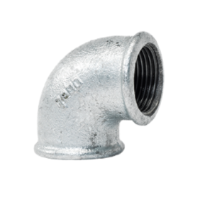 Gomito a 90 gradi in ghisa zincata 1/2" Femmina Femmina GEBO 90-4G