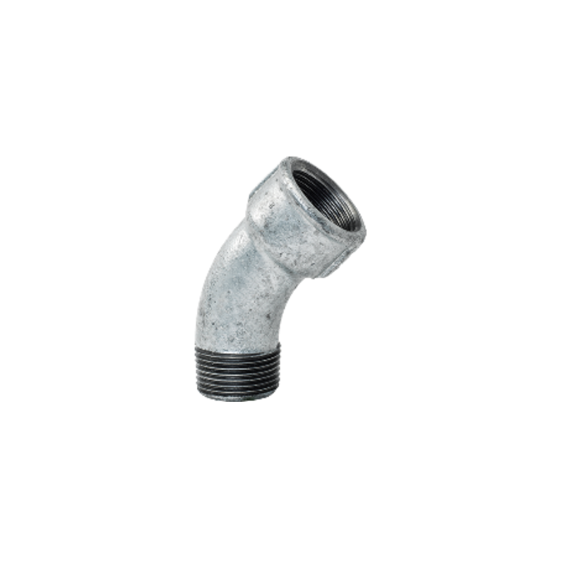 Curva a 45 gradi in ghisa zincata 1" e 1/2 Maschio Femmina GEBO 40-8G