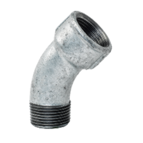 Curva a 45 gradi in ghisa zincata 1" Maschio Femmina GEBO 40-6G