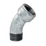 Curva a 45 gradi in ghisa zincata 1" Maschio Femmina GEBO 40-6G