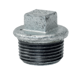 Tappo con bordo in ghisa zincata 2" Maschio GEBO 290-9G