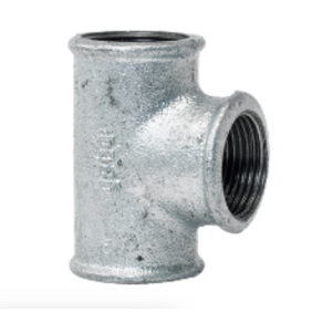 Raccordo a TI a 90 gradi in ghisa zincata 2" e 1/2 con 3 Femmine GEBO 130-10G