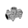 Staffa con derivazione 1" e 1/2 Femmina in ghisa per tubi in acciaio diametro 21.3mm ANB GEBO 01.261.28.0101