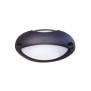 Plafoniera da Esterno Airy top ovale 300 IP54 Nero Lombardo LB82322