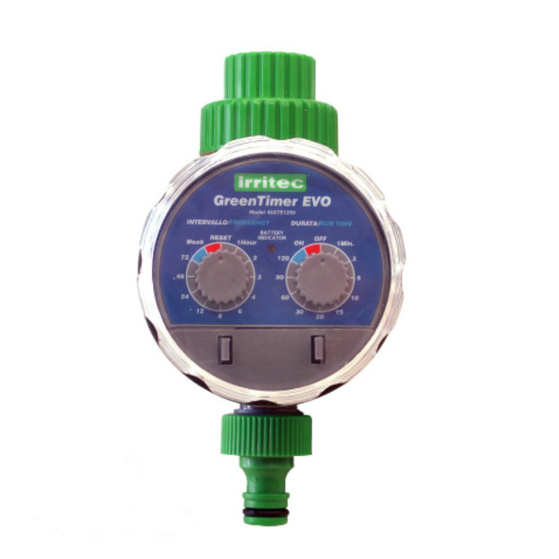 Programmatore per irrigazione da rubinetto 1 zona 3/4" Femmina Maschio GREENTIMER EVO IRRITEC IGGTE1250