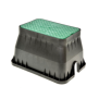 Pozzetto rettangolare calpestabile JUMBO 50x64x30cm con coperchio verde per elettrovalvole IRRITEC IGPSZ2000N06R