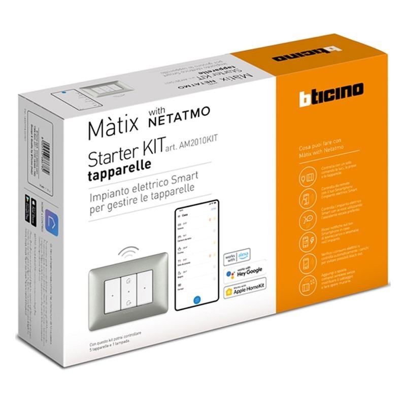 Starter Kit per gestire le tapparelle ed una lampada Bticino Matix AM2010KIT