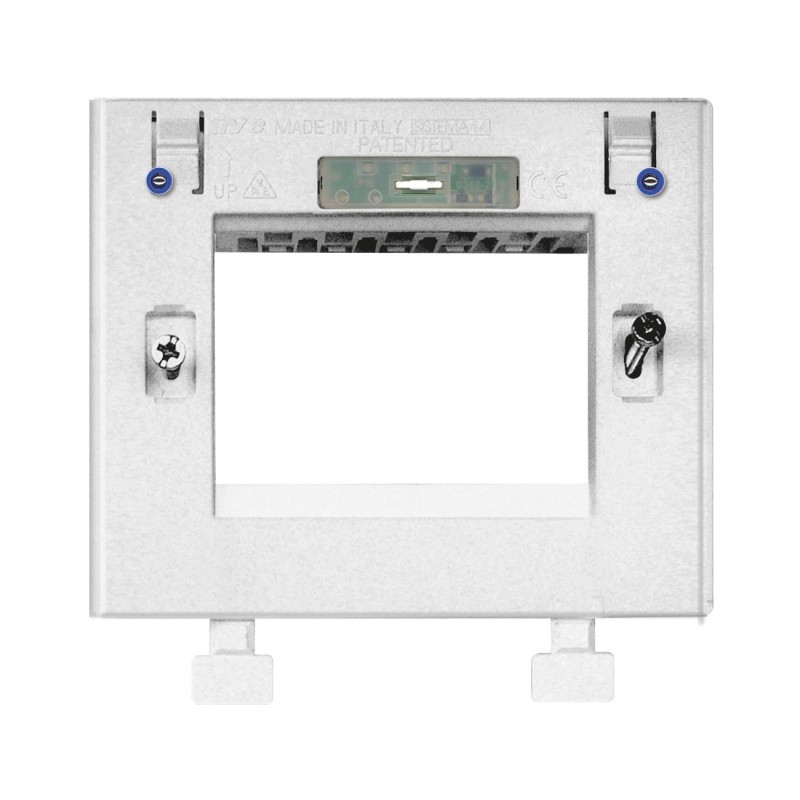 Supporto Bianco per placche smart touch a scivolo 3 moduli LED luminoso AVE 44ASMTC03B 2