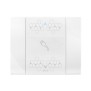 Placca smart touch 44 a scivolamento Bianco Domus lucido illuminabile 3 moduli AVE 44PSMTCS3B