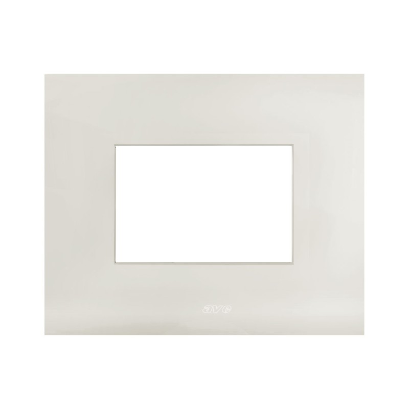 Placca rettangolare color Avorio Smart 44 3 moduli AVE 44PSM3AVR