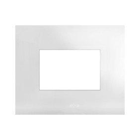 Placca rettangolare colore Bianco Smart 44 3 moduli AVE 44PSM3B