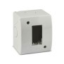 Contenitore Grigio S44 1 modulo per minicanali con passacavo AVE 44Q01