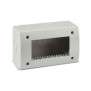 Contenitore Grigio S44 4 moduli per minicanali con passacavo AVE 44Q04