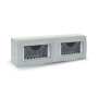 Contenitore stagno Grigio S44 8 moduli per minicanali con membrana cedibile AVE 44ST08OR