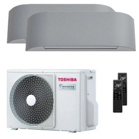 Kit condizionatore Haori Dual split Inverter Wi-Fi 9000+12000 BTU Toshiba