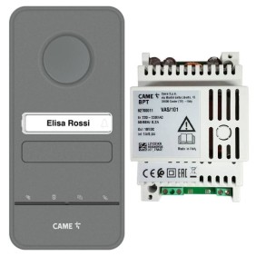 Kit citofono base esterno fino a 4 derivati Free LHS sistema X1 con alimentatore BPT 8K40CA-029 alimentatore